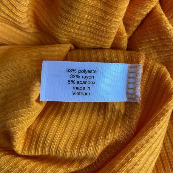 TANGERINE RIBBED ONE SHOULDERED DRESS BY LANE BRYANT SIZE 18/20 NWT - Picture 7 of 7